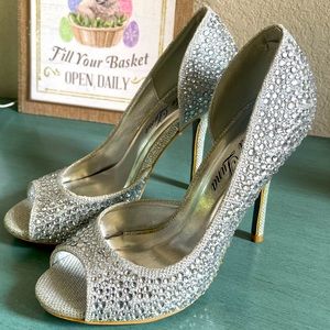 Silver Bella Luna Bridal-Prom-Formal Fashion Shoe